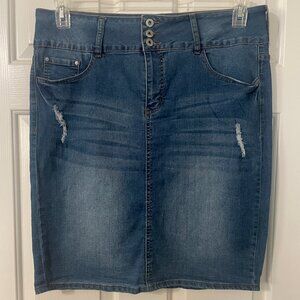 !iT Tatiana Denim Jean Skirt - Trendy Versatile Style (NWOT)